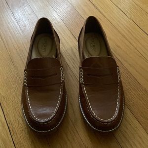 SPERRY | brown leather loafers | size 8.5
